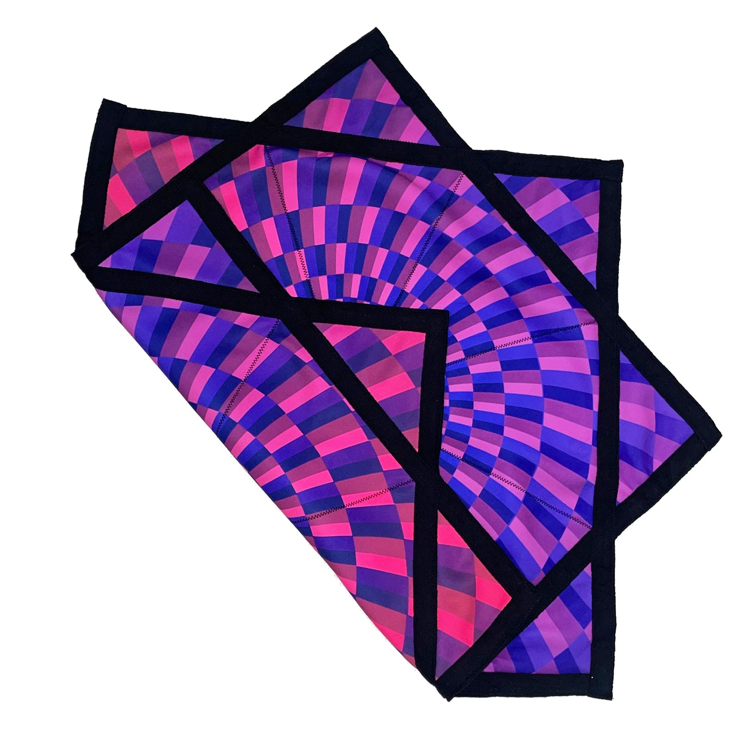 Flowstar Beginners Flow Star Spinning Cloth Easy to Rotate Sided Print Double Stitched Flow Toy Dapo Star Purple (R01-Style1)