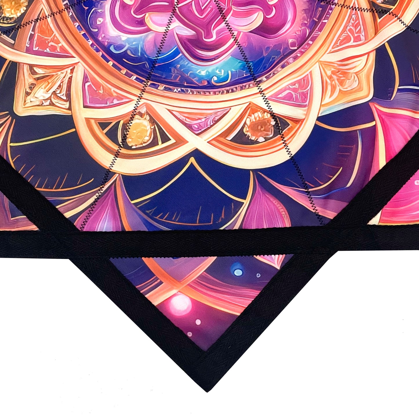 Flowstar Beginners Flow Star Spinning Cloth Easy to Rotate Sided Print Double Stitched Flow Toy Dapo Star Mandala Meditation (Style-15)