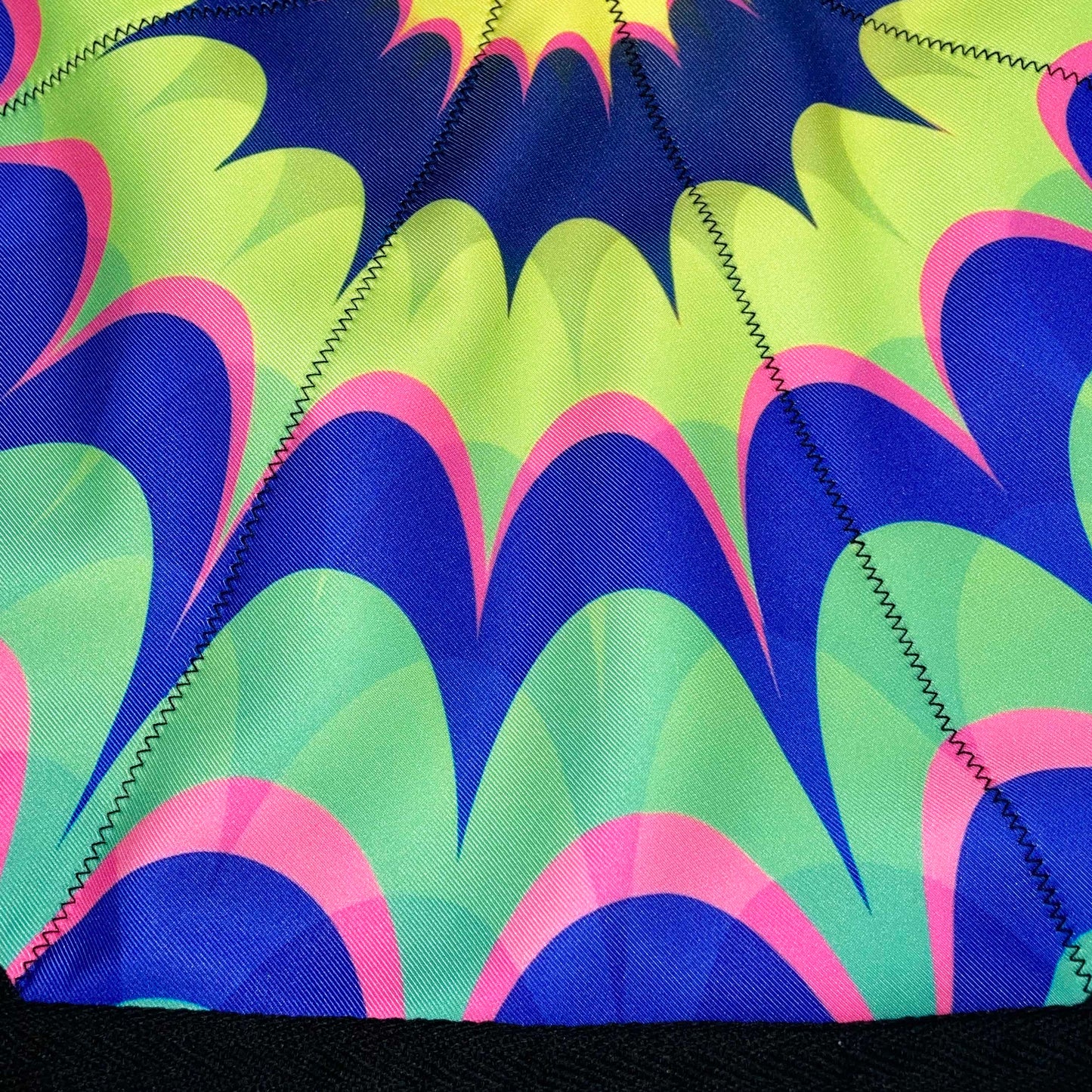 Flowstar Beginners Flow Star Spinning Cloth Easy to Rotate Sided Print Fingertip Rotating Flow Toy Double Stitched Flow Toy Dapo Star Green&Yellow (Style-8)