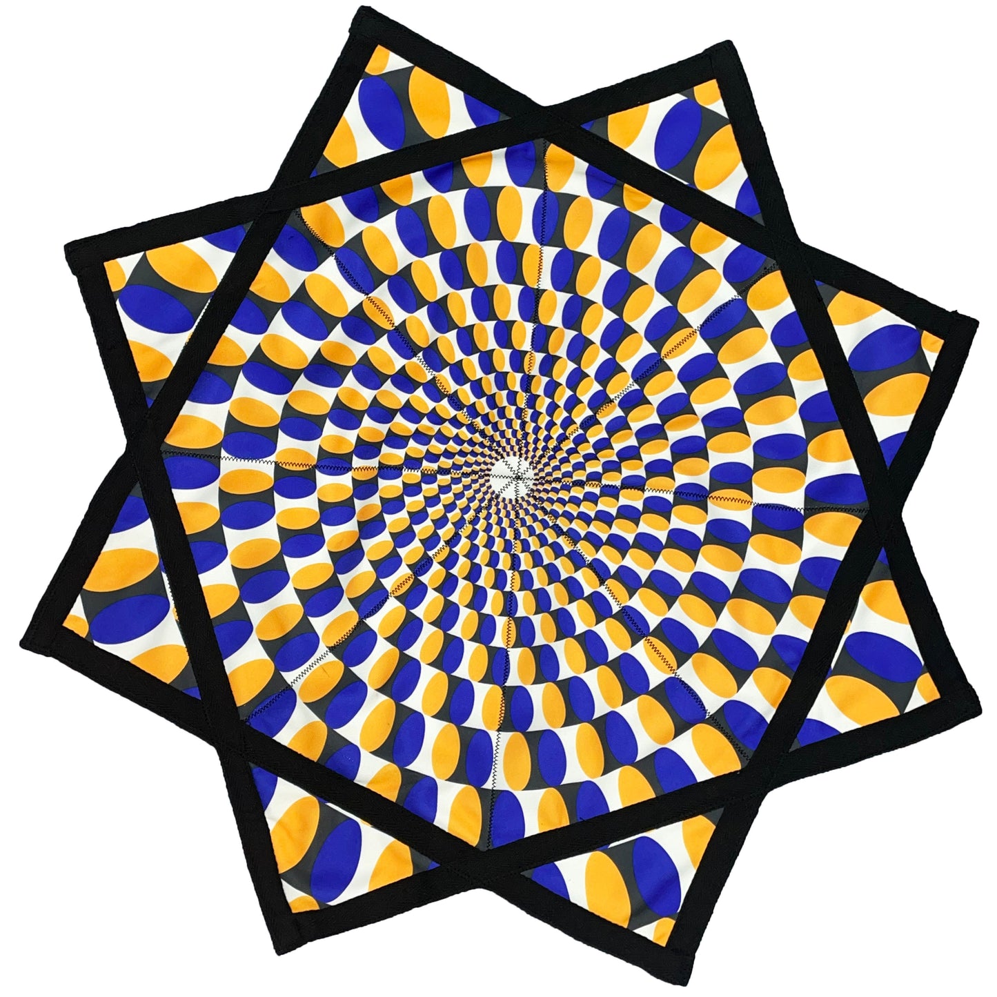 Flowstar Beginners Flow Star Spinning Cloth Easy to Rotate Sided Print Double Stitched Flow Toy Fingertip Rotating Flow Toy Dapo Star (Style-4)