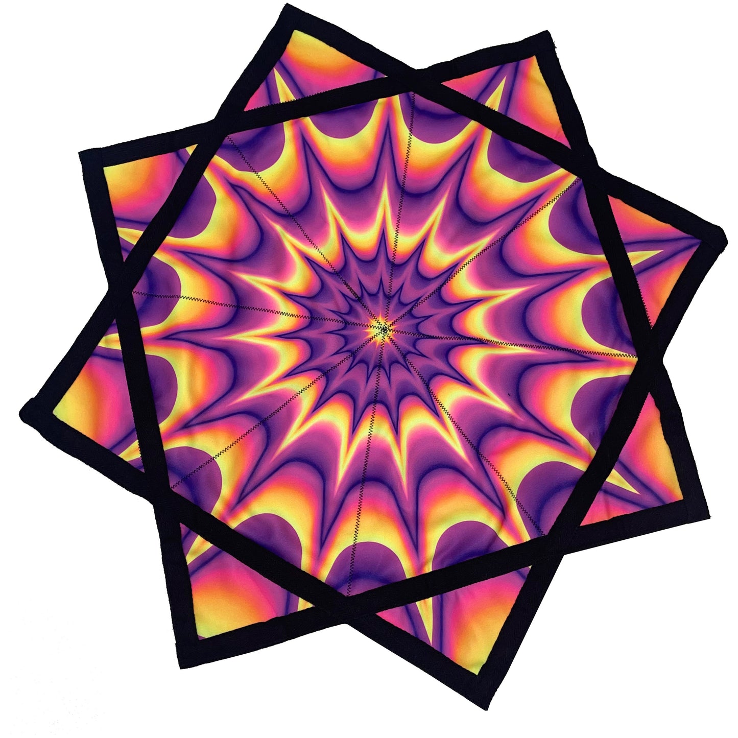 Flowstar Beginners Flow Star Easy to Rotate Sided Print Double Stitched Flow Toy Fingertip Rotating Flow Toy (Style-12)