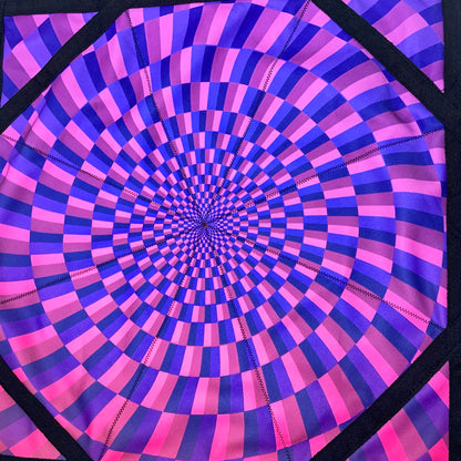 Flowstar Beginners Flow Star Spinning Cloth Easy to Rotate Sided Print Double Stitched Flow Toy Dapo Star Purple (R01-Style1)