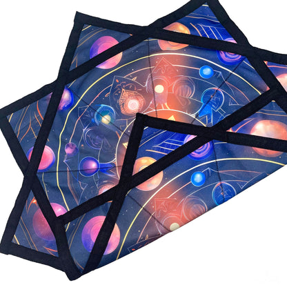 Flowstar Flow Toy Flow Star Beginners Spinning Cloth Easy to Rotate Sided Print Double Stitched Dapo Star Planet Meditation (Style-16)
