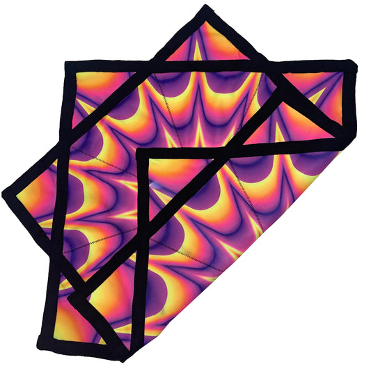 Flowstar Beginners Flow Star Easy to Rotate Sided Print Double Stitched Flow Toy Fingertip Rotating Flow Toy (Style-12)