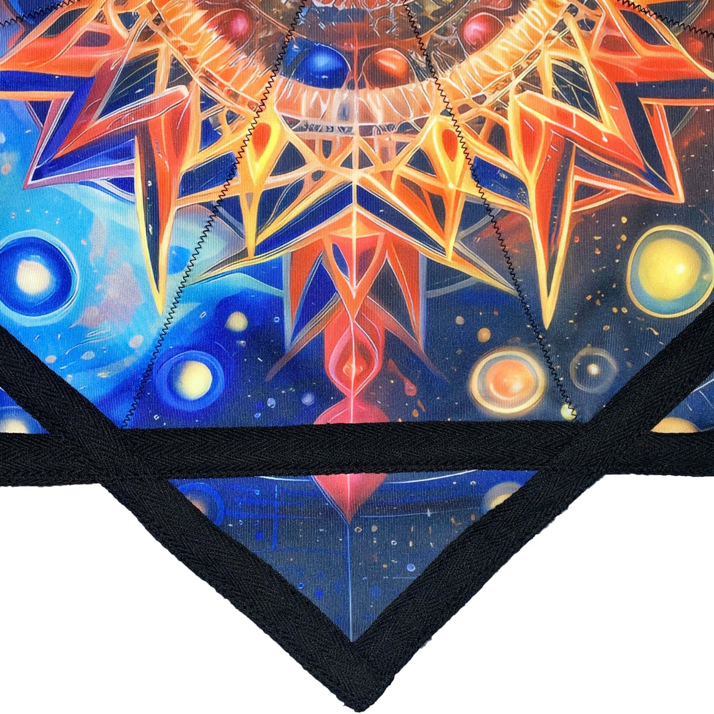 Flowstar Beginners Flow Star Spinning Cloth Easy to Rotate Sided Print Double Stitched Flow Toy Dapo Star Meditation (Style-18)