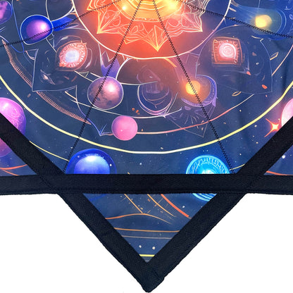 Flowstar Flow Toy Flow Star Beginners Spinning Cloth Easy to Rotate Sided Print Double Stitched Dapo Star Planet Meditation (Style-16)