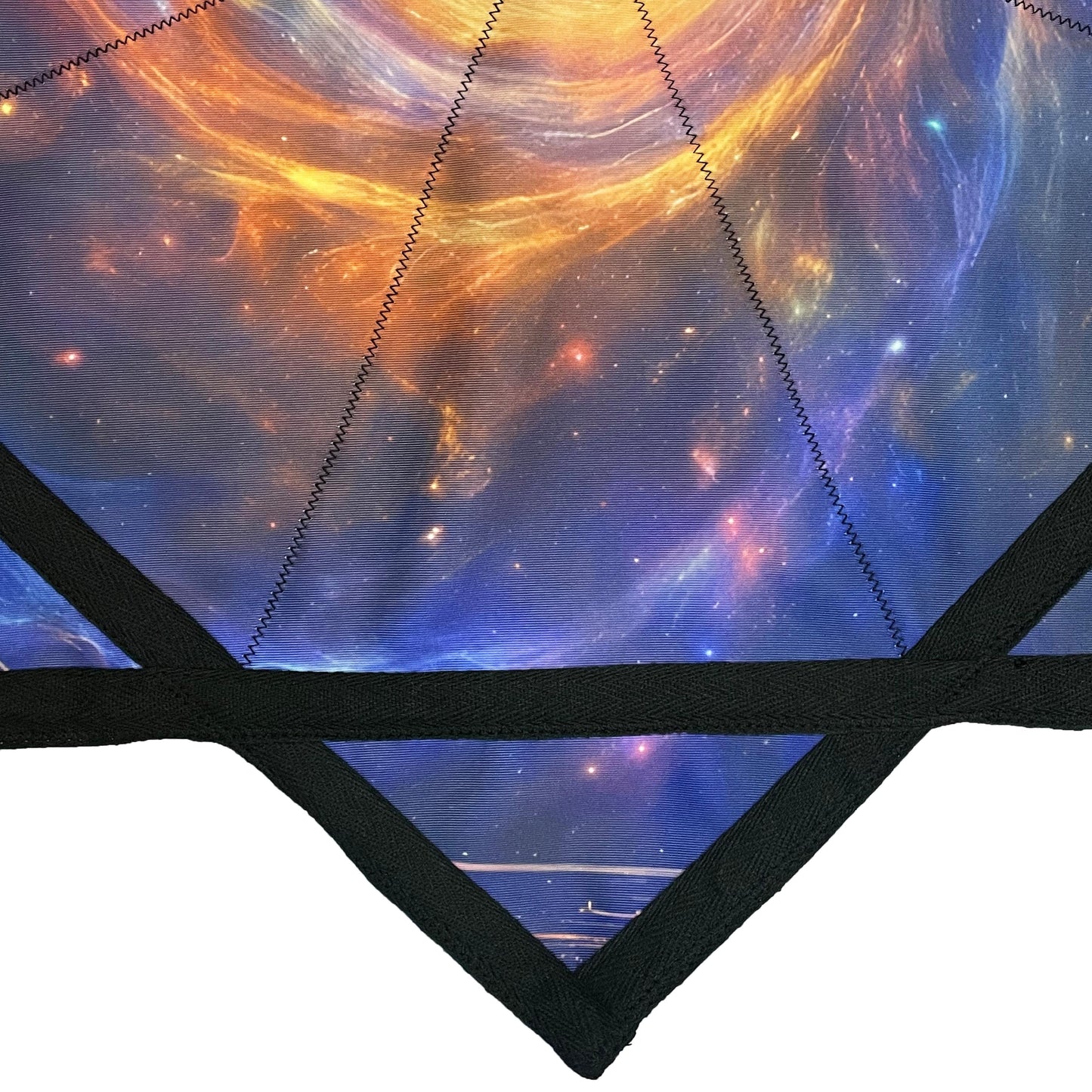 Flowstar Beginners Flow Star Spinning Cloth Easy to Rotate Sided Print Juggling and Skill Toy Dapo Star Starry Sky Meditation (Style-14)