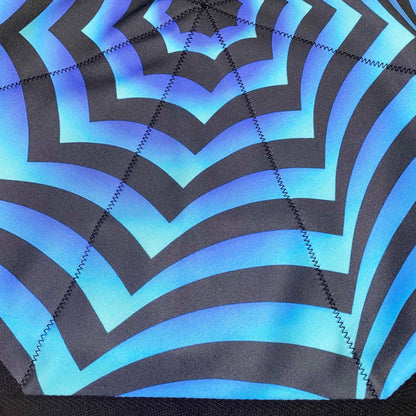 FlowStar Beginners Flow star Spinning Cloth Easy to Rotate Sided Print Juggling and Skill Toy Fingertip Rotating Flow Toy Dapo Star Blue Sea (Style-11)