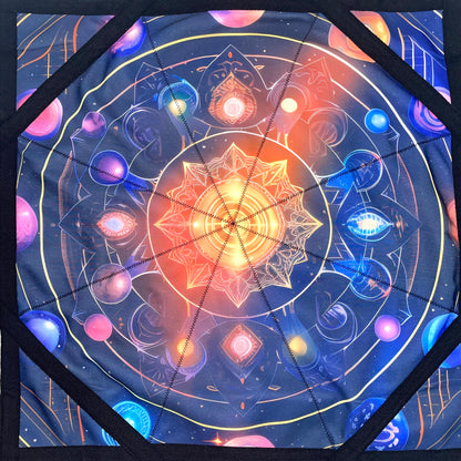 Flowstar Flow Toy Flow Star Beginners Spinning Cloth Easy to Rotate Sided Print Double Stitched Dapo Star Planet Meditation (Style-16)