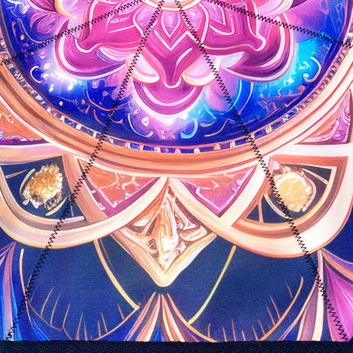 Flowstar Beginners Flow Star Spinning Cloth Easy to Rotate Sided Print Double Stitched Flow Toy Dapo Star Mandala Meditation (Style-15)