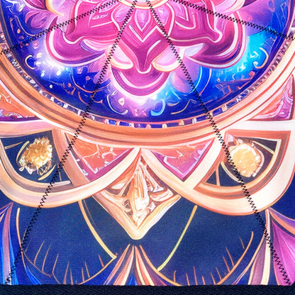 Flowstar Beginners Flow Star Spinning Cloth Easy to Rotate Sided Print Double Stitched Flow Toy Dapo Star Mandala Meditation (Style-15)