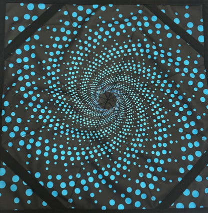 Flowstar Beginners Spinning Cloth Flow Star Juggling and Skill Toy Fingertip Rotating Flow Toy Dapo Star Blue (R01-Style2)