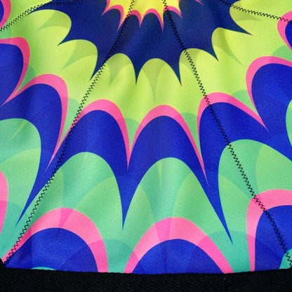 Flowstar Beginners Flow Star Spinning Cloth Easy to Rotate Sided Print Fingertip Rotating Flow Toy Double Stitched Flow Toy Dapo Star Green&Yellow (Style-8)