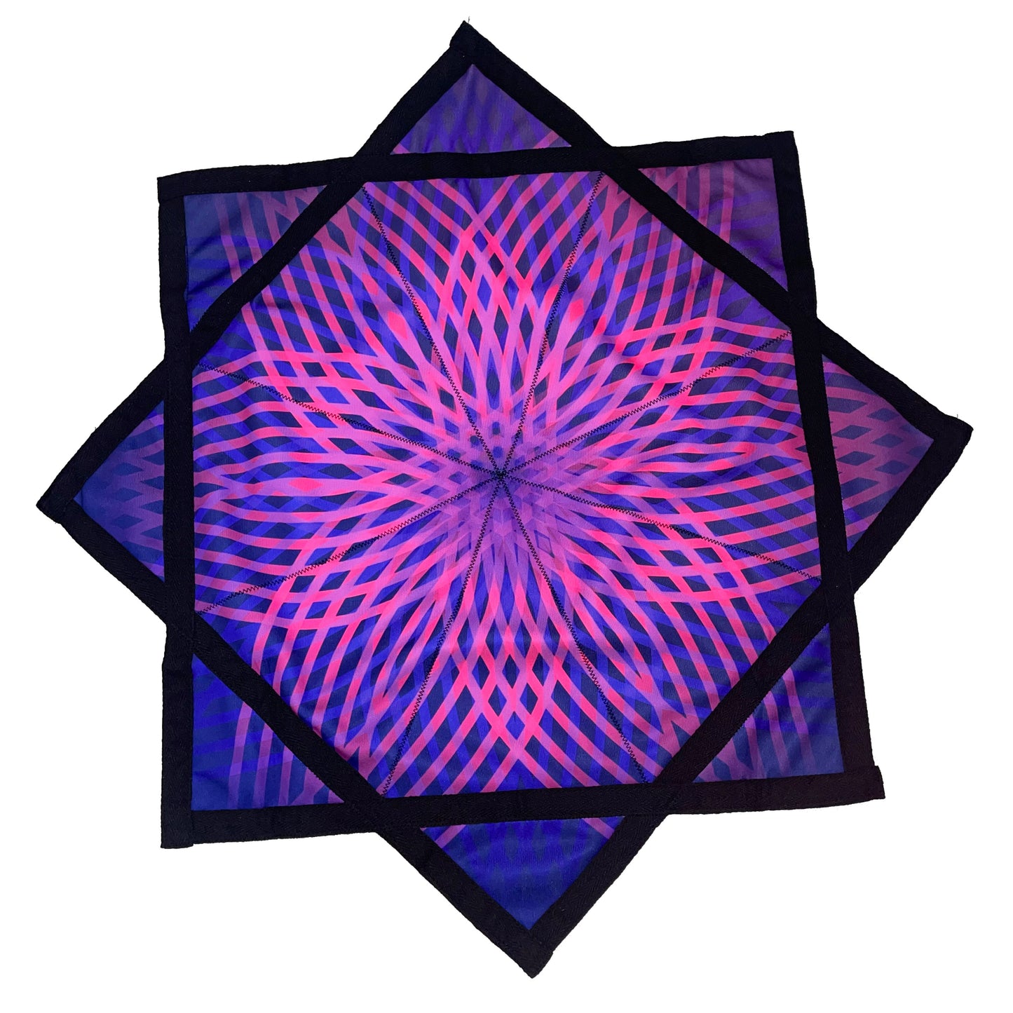 Flowstar Beginners Flow Star Spinning Cloth Easy to Rotate Sided Print Juggling and Skill Toy Fingertip Rotating Flow Toy Dapo Star (Style-5)