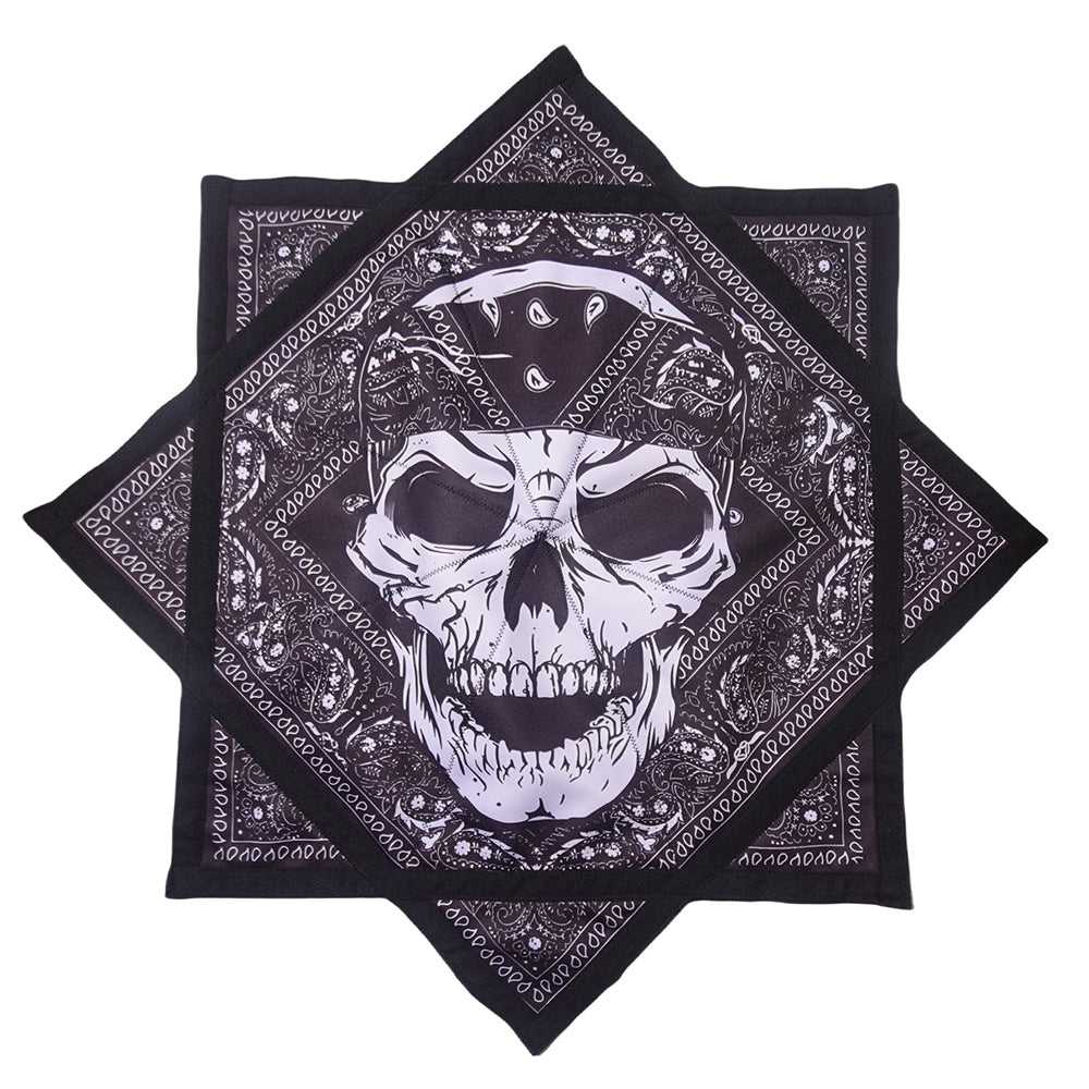 Flowstar Beginners Flow Star Spinning Cloth Easy to Rotate Sided Print Fingertip Rotating Flow Toy Dapo Star Skull (R02-style9)