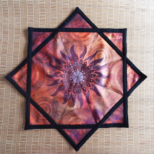 Flowstar Beginners Flow Star Spinning Cloth Fingertip Rotating Flow Toy Dapo Star Easy to Rotate L01-style15 (Sun)