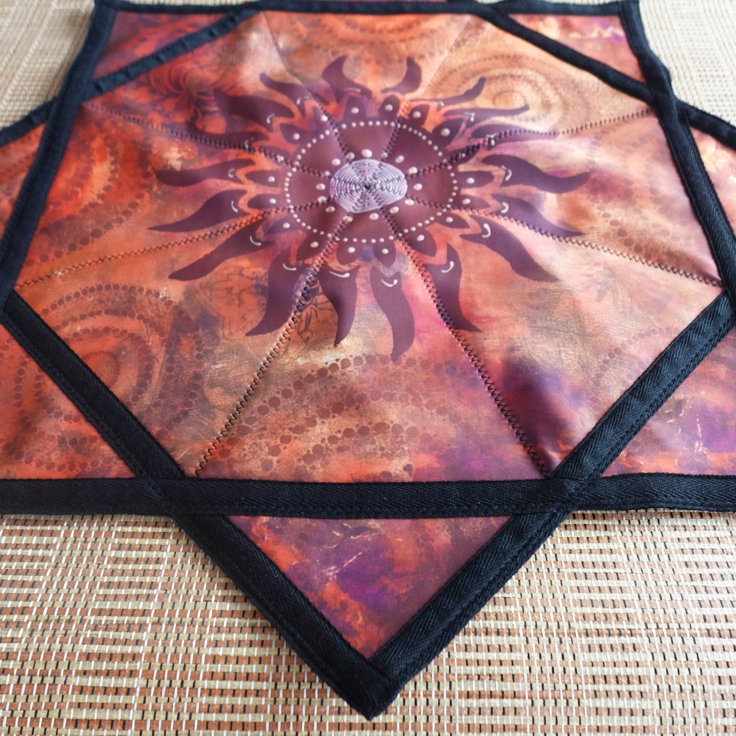 Flowstar Beginners Flow Star Spinning Cloth Fingertip Rotating Flow Toy Dapo Star Easy to Rotate L01-style15 (Sun)