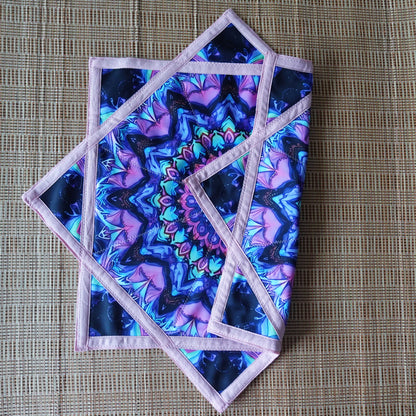 FlowStar (UV Reactive) Beginners Cloth Spinning Easy to Rotate Juggling and Skill Toy Fingertip Rotating Flow Toy Dapo Star（R05-style3）