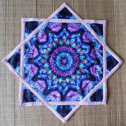 FlowStar (UV Reactive) Beginners Cloth Spinning Easy to Rotate Juggling and Skill Toy Fingertip Rotating Flow Toy Dapo Star（R05-style3）