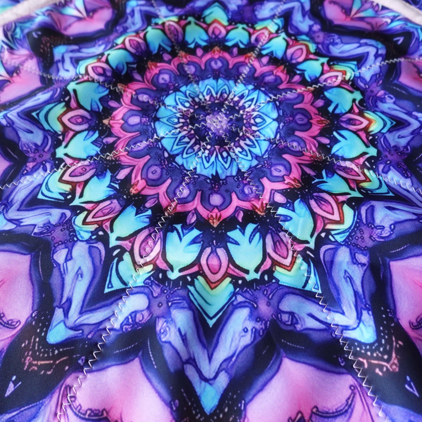 FlowStar (UV Reactive) Beginners Cloth Spinning Easy to Rotate Juggling and Skill Toy Fingertip Rotating Flow Toy Dapo Star（R05-style3）